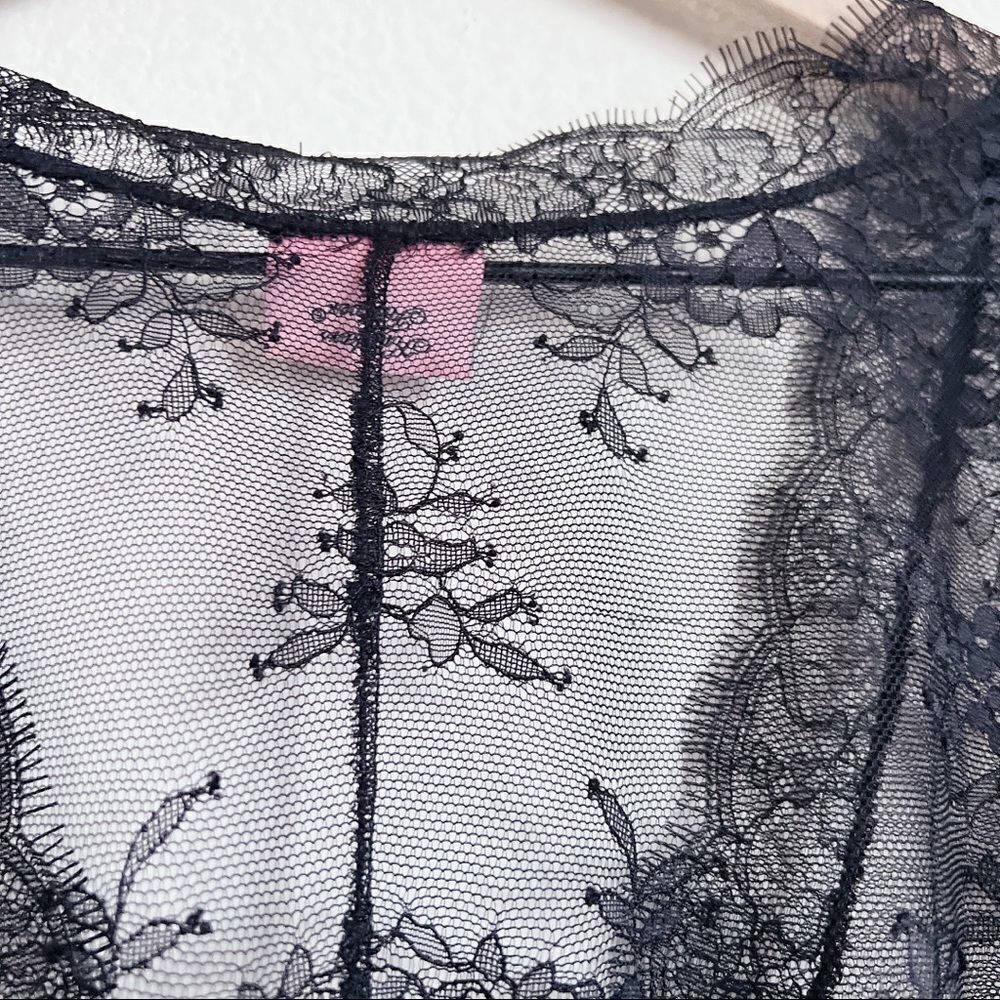 NWOT Agent Provocateur Black Lace Fionna Kaftan size S/M - Picture 12 of 12